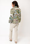 d.e.c.k By Decollage Scenic Floral Print Jacket, Green