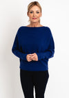 D.E.C.K by Decollage One Size Ribbed Sweater, Navy