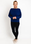 D.E.C.K by Decollage One Size Ribbed Sweater, Navy