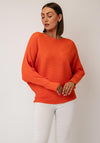 D.e.c.k by Decollage One Size Ribbed Knit Jumper, Orange