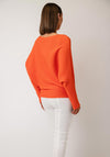 D.e.c.k by Decollage One Size Ribbed Knit Jumper, Orange