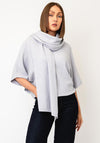 d.e.c.k By Decollage Wrap Over Scarf, Light Grey