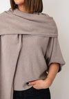 d.e.c.k By Decollage Wrap Over Scarf, Taupe