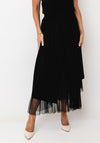 d.e.c.k By Decollage A-Line With Detail Midi Skirt, Black
