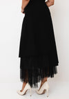 d.e.c.k By Decollage A-Line With Detail Midi Skirt, Black