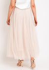 D.E.C.K By Decollage Tulle Midi Skirt, Beige
