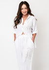 d.e.c.k by Decollage One Sized Linen Shirt, White