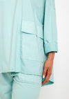 D.E.C.K. By Decollage One Size Utility Sweatshirt, Aqua