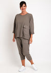 D.E.C.K. By Decollage One Size Utility Sweatshirt, Taupe