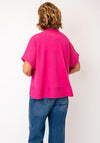 d.e.c.k By Decollage Short Sleeve Button Cardigan, Pink