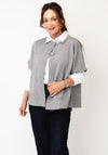 d.e.c.k By Decollage Knitted Button Up Cardigan, Grey
