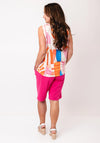 D.e.c.k by Decollage One Size Abstract Print Top, Orange