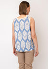 d.e.c.k by Decollage One Size Antique Print Cami, Blue