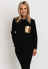 D.e.c.k by Decollage Gold Pocket Sweatshirt, Black
