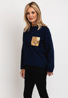 D.e.c.k by Decollage Gold Pocket Sweatshirt, Navy