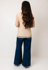 D.E.C.K By Decollage Mesh Long Sleeve Top, Beige