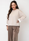 d.e.c.k By Decollage Basic Crewneck Sweatshirt, Beige