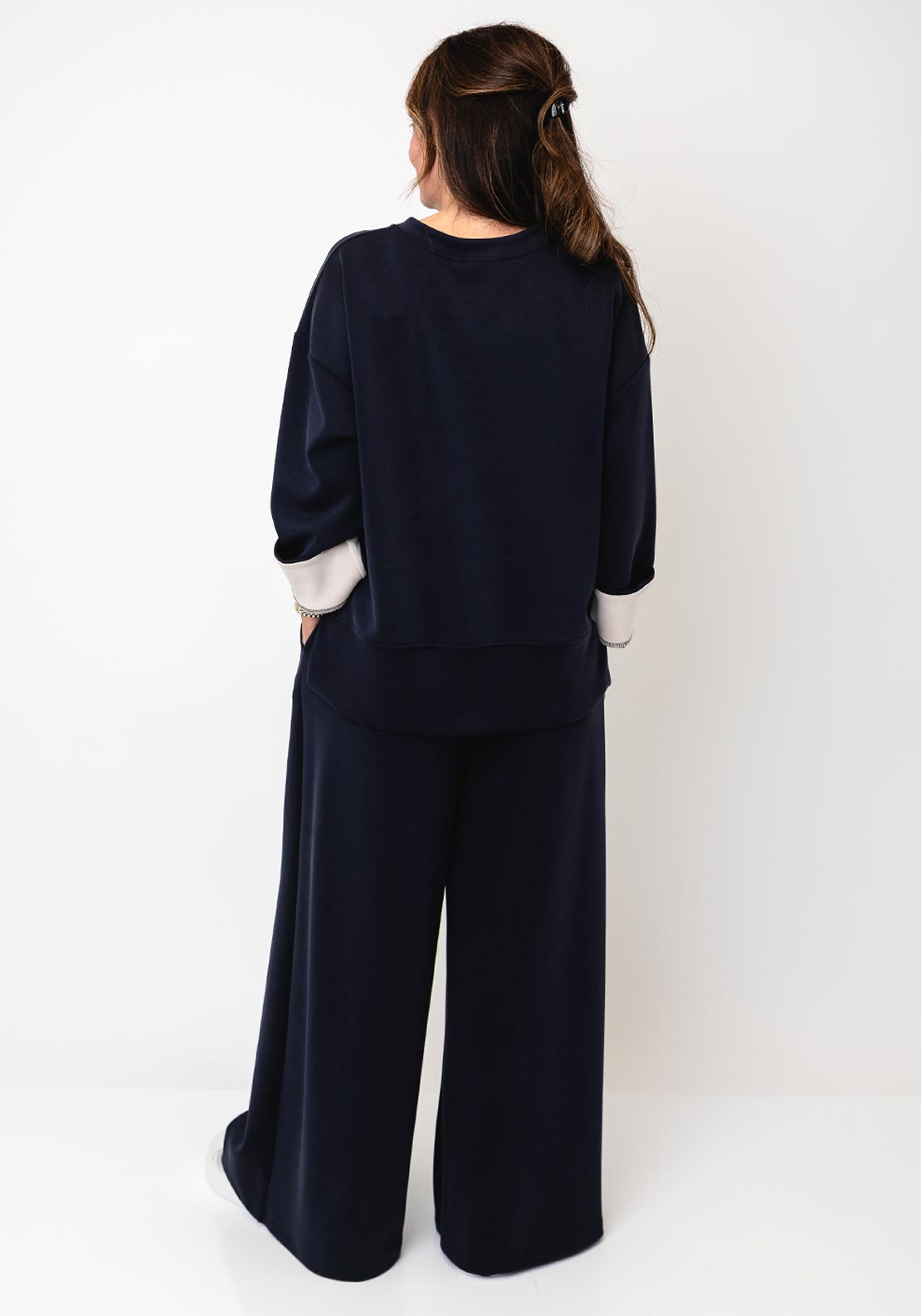d.e.c.k By Decollage Basic Crewneck Sweatshirt, Navy