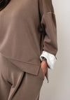 d.e.c.k By Decollage Basic Crewneck Sweatshirt, Taupe