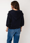 d.e.c.k By Decollage Zip Up Hooded Cardigan, Navy