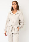 d.e.c.k By Decollage Button Up Short Jacket, Beige