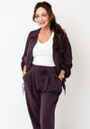 d.e.c.k By Decollage Button Up Short Jacket, Purple