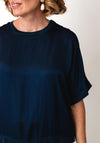 d.e.c.k By Decollage One Size Round Neck Drop Shoulder Top, Navy