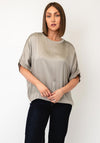 d.e.c.k By Decollage Drop Shoulder Top, Taupe