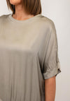 d.e.c.k By Decollage Drop Shoulder Top, Taupe