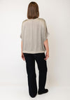 d.e.c.k By Decollage Drop Shoulder Top, Taupe