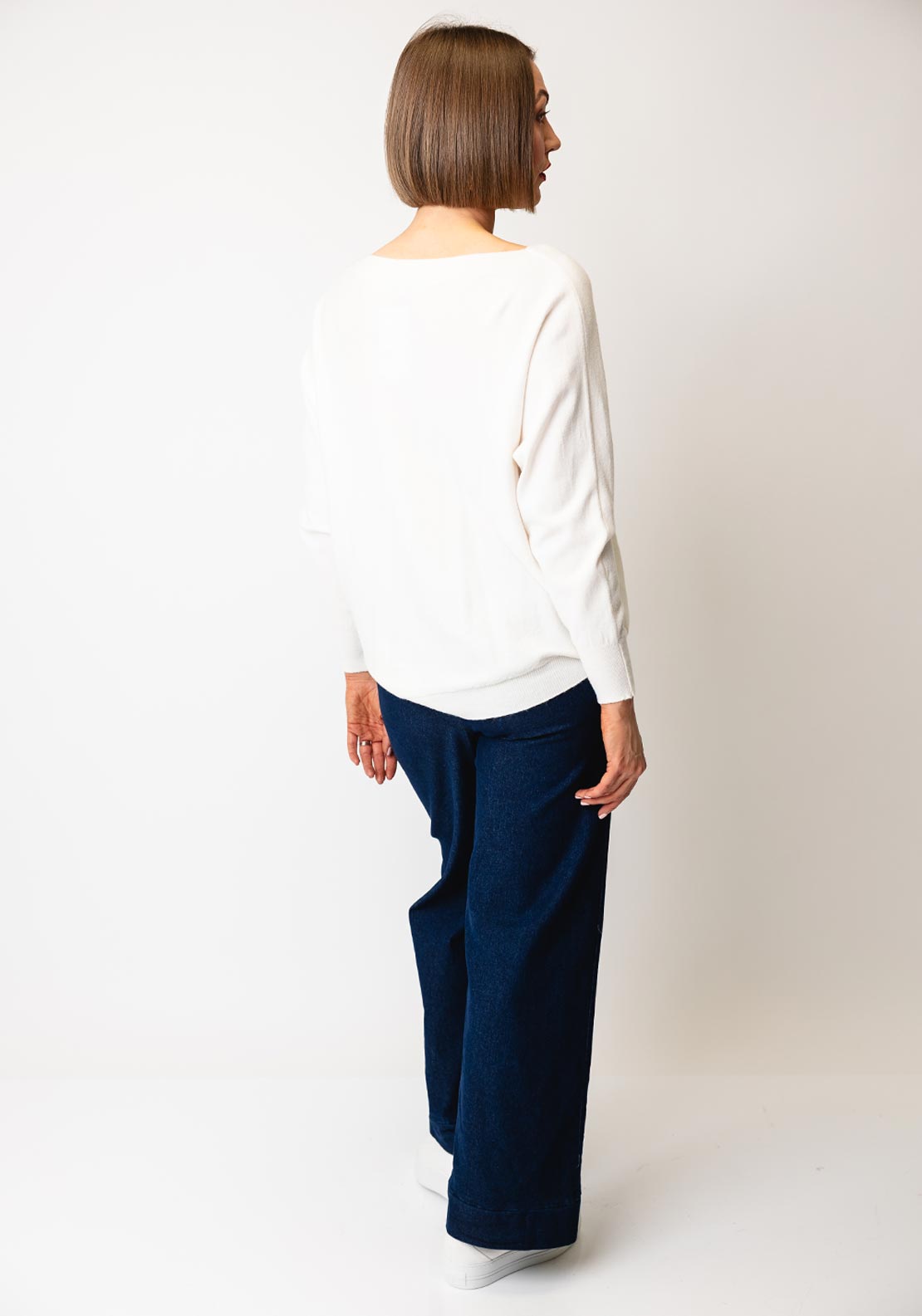D.E.C.K By Decollage One Size Sweater, Cream