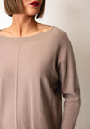 d.e.c.k by Decollage One Size Lightweight Jumper, Taupe