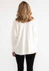 D.e.c.k by Decollage One Size Polo Neck Jumper, Cream