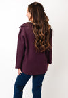 d.e.c.k by Decollage One Size Knit Jacket, Mulberry