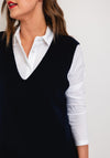 D.E.C.K V-Neck Knitted Sweater Vest, Navy