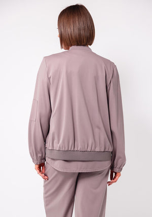 D.E.C.K By Decollage Zipped Bomber Jacket, Taupe
