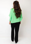 d.e.c.k by Decollage One Size Draped Oversized Jumper, Apple Green