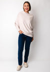 d.e.c.k by Decollage Draped Oversized Jumper, Beige