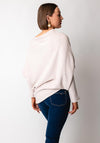 d.e.c.k by Decollage Draped Oversized Jumper, Beige