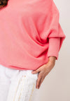 d.e.c.k by Decollage One Sized Draped Jumper, Coral