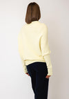 d.e.c.k By Decollage One Size Draped Oversized Jumper, Lemon Yellow