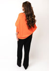 d.e.c.k by Decollage One Size Draped Oversized Jumper, Orange