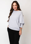 d.e.c.k by Decollage One Size Draped Oversized Jumper, Pearl