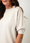 d.e.c.k by Decollage One Size Short Sleeve Jumper, Cream