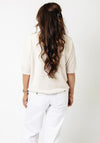d.e.c.k by Decollage One Size Short Sleeve Jumper, Cream