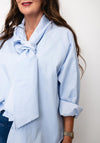 d.e.c.k By Decollage Button Up Tie Shirt, Blue