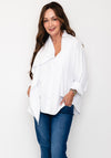 d.e.c.k By Decollage Button Up Tie Shirt, White