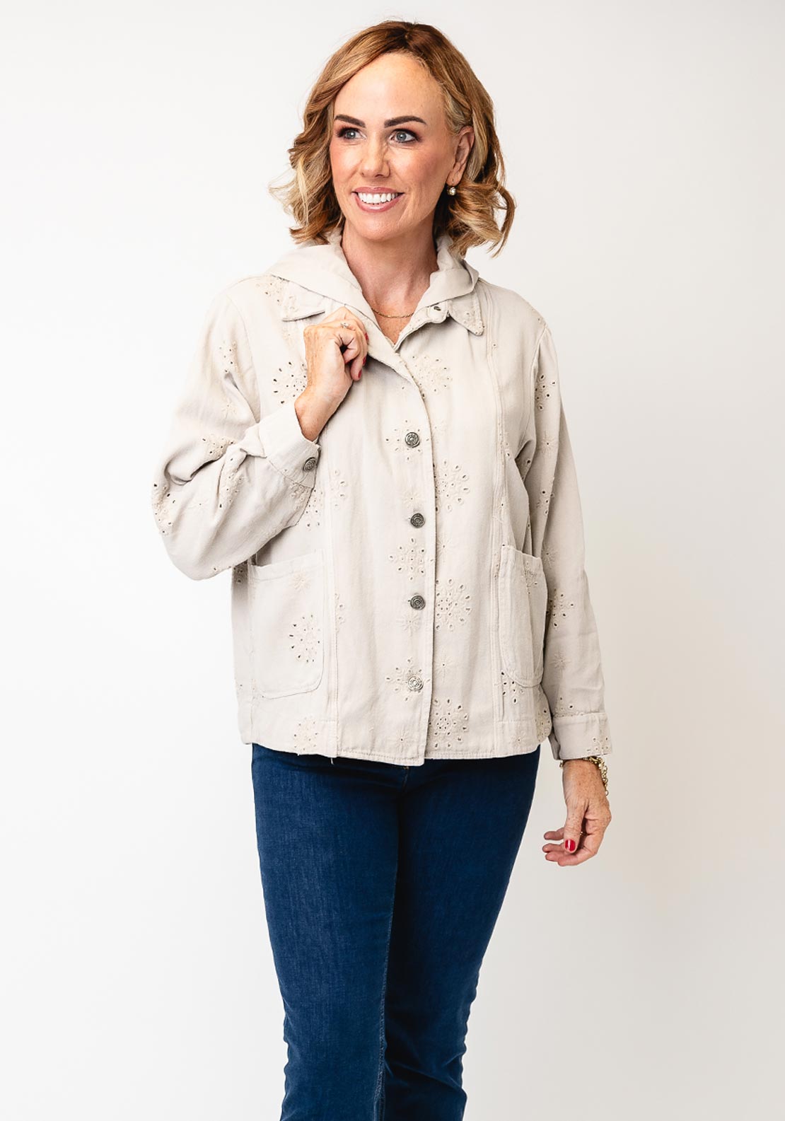 DECOLLAGE DECK HOODED JACKET