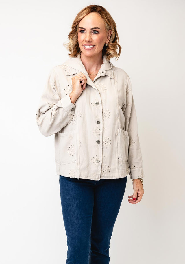 DECOLLAGE DECK HOODED JACKET