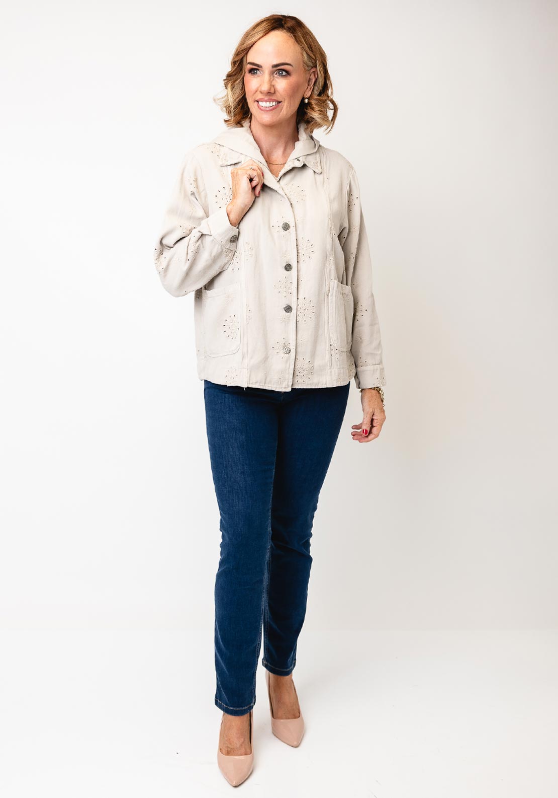 DECOLLAGE DECK HOODED JACKET